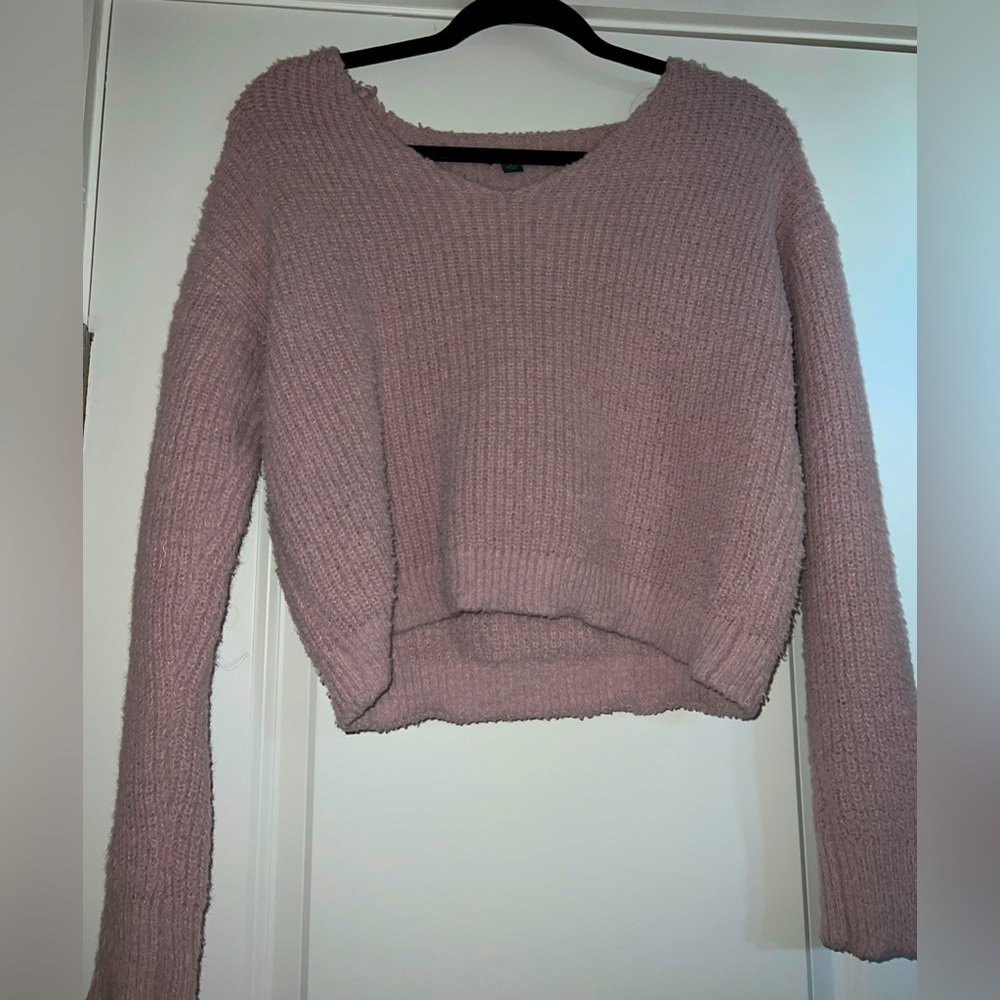 Pink soft fuzzy long sleeve